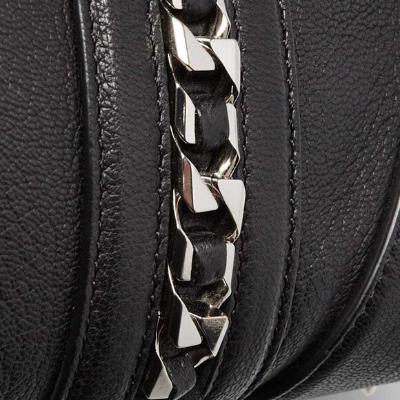 Givenchy Black Lambskin Leather Medium Lucrezia Tote Bag - Picture 7 of 12